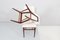 Ico Parisi zugeschriebene Mid-Century Stühle aus Holz & Stoff für Cantù, Italien, 1960er, 6er Set 12