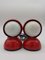 Red Eclipse Lamps by Vico Magistretti for Artemide, Italy, 1966, Set of 2, Image 1