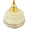 Vintage Hanging Light in Yellow Glass Gold 8