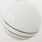 Vintage Regency Ball Lamp in Milk Glass Gold 13