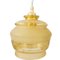Lámpara colgante vintage de vidrio amarillo mate, Imagen 8