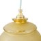 Vintage Pendant Light in Yellow Matt Glass 6