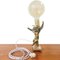 Lámpara de mesa en forma de ángel barroca vintage de latón y mármol, Imagen 3