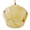 Art Deco Hanging Lamp in Opaline Beige Gold 3