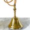 Art Deco Hanging Lamp in Opaline Beige Gold 5