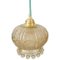 Vintage Hanging Light Jellyfish i Beige Glass 2