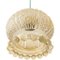 Vintage Hanging Light Jellyfish i Beige Glass 4