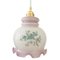 Vintage Opaline Hanging Lamp with Purple Flowers, Image 1