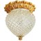 Vintage Ceiling Lamp Baroque Brass Gold Gaetano Sciolari 60s 1