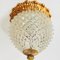 Vintage Ceiling Lamp Baroque Brass Gold Gaetano Sciolari 60s 2
