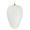 Vintage Glass Hanging Lamp in White Milk Glass by Louis Kalff for Philips, 1960s, Image 1