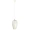 Vintage Glass Hanging Lamp in White Milk Glass by Louis Kalff for Philips, 1960s 7