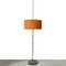 Vintage Retro Floor Lamp with Orange Lampshade Diffuser, Image 17