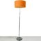 Vintage Retro Stehlampe mit orangefarbenem Lampenschirm 16