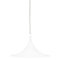 Weiße Vintage Hexenhut Trompetenlampe von Dijkstra 9