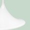 Weiße Vintage Hexenhut Trompetenlampe von Dijkstra 8