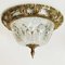 Hollywood Regency Ceiling Lamp in Brass Crystal, Image 7