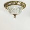 Hollywood Regency Deckenlampe aus Messingkristall 10