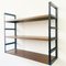 Vintage Wall Shelf in Black Steel & Teak, Image 3