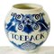 Pot Toeback Bleu de Velsen Keramiekfabriek pour Delft, 1950s 11