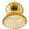Lámpara colgante vintage de vidrio amarillo y rosa, Imagen 5