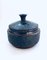 Vintage Art Pottery Studio Perignem Amphora Lidded Bowl, Belgium, 1960s 1