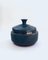 Vintage Art Pottery Studio Perignem Amphora Lidded Bowl, Belgium, 1960s 11