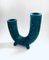 Brutalist Art Pottery Studio Fat Lava Horn Spout Vase, Belgium, 1960s 7