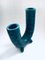 Brutalist Art Pottery Studio Fat Lava Horn Spout Vase, Belgium, 1960s 4