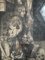 Jésus en Croix avec Symboles Vanitas, 1750, Gravure sur Cuivre 16