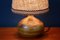 Lámpara de mesa monástica brutalista de gres de pirita, años 60, Imagen 4