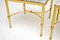 Tavolini vintage in marmo e ottone, Francia, anni '60, set di 2, Immagine 8