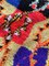Alfombra de pasillo bereber marroquí tradicional de algodón a cuadros, años 80, Imagen 9