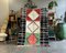 Moroccan Traditional Green and Red Handwoven Berber Rug, 1980s 2