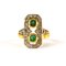 Art Deco Ring with Emeralds, 1900 9