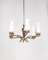 Vintage Italian Hanging Light in Brass and Glass, 1950s, Image 2