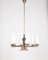 Vintage Italian Hanging Light in Brass and Glass, 1950s, Image 1