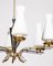 Vintage Italian Hanging Light in Brass and Glass, 1950s, Image 5