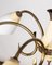 Lámpara colgante italiana vintage de vidrio y latón, años 50, Imagen 7