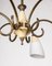 Vintage Italian Hanging Light in Glass and Brass, 1950s, Image 5