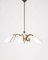 Vintage Italian Hanging Light in Glass and Brass, 1950s, Image 1