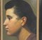 Profile Portrait, Early 20th Century, Oil on Paper, Framed, Image 2