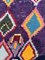 Moroccan Traditional Purple Handwoven Berber Rug, 1980s, Image 3