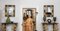 Espejos de pared italianos de Giallo Siena y malaquita. Juego de 2, Imagen 15