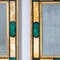 Italian Wall Mirrors in Giallo Siena and Malachite, Set of 2 6