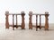 Tavolini brutalisti in quercia, Francia, anni '70, set di 2, Immagine 1
