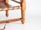Leather & Beech Safari Chair, 1940s, Image 3