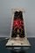 French Moorish Style Lamp in Patinated Copper and Painted Glass, 1950s, Image 2