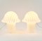 Gestreifte Mushroom Tischlampen von Peill & Putzler, 1970er, 2er Set 6