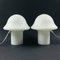 Lámparas de mesa Mushroom de rayas de Peill & Putzler, años 70. Juego de 2, Imagen 1